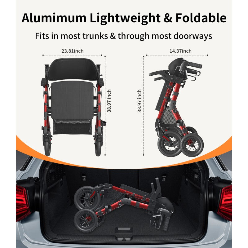Z51 Shift Combo 2 In 1 Rollator - Transport Chair Walker