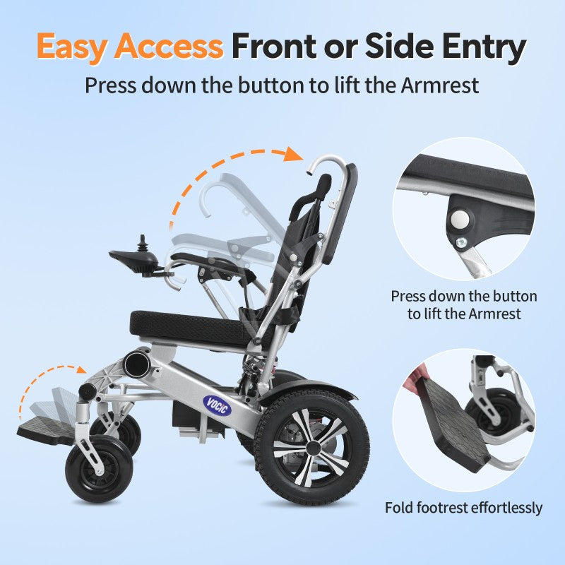 V62 Airline Approved Power Wheelchair 20AH